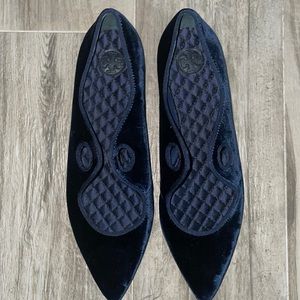 Tory Burch Blue Velvet Flats